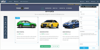 Screenshot of VEVS Car Rental Software - Website Editor