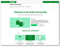 Screenshot of Macmillan Cancer Support, which creates a place users can talk to people affected by the same cancer, share experiences, and ask experts important questions.
