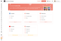 Screenshot of Hubilo Snackable Content Hub