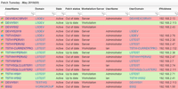 Screenshot of Patch Tuesday Report