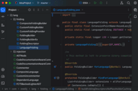 Screenshot of IntelliJ IDEA interface overview: the Project tool window (left) outlines the code structure and the Editor (right) is used to read, write, and explore the source code.