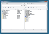 Screenshot of Splashtop Remote Support - Files can be transferred between local and remote computers