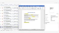 Screenshot of Editing in Microsoft Word - Collaboration in real time using Microsoft Office for the web.