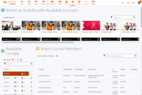 Screenshot of Group and enrollement management