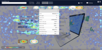 Screenshot of Click Heatmaps
Optimize a website by understand what drives clicks on it. All heatmaps are built automatically as soon as recording begins.