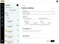Screenshot of GoTo App - Create Meeting (Out of Session)