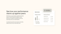 Screenshot of Display of how performance stacks up against peers