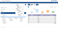 Screenshot of Report Designer with data field query capabilities.