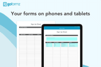 Screenshot of Create digital versions of existing work forms (or brand new versions) and fill them out on a phone, tablet, or computer.