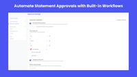 Screenshot of Multi-step approval workflows to expedite statements getting approved and finalized for payroll.