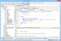 Screenshot of The Schema Browser, Procedure Editor, Function Editor, and Package Editor of Aqua Data Studio.