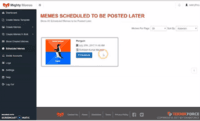 Screenshot of Schedule memes for posting on any date that you want.