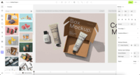 Screenshot of 10,000+ mockup items and templates