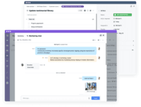 Screenshot of Content collaboration, file sharing and knowledge management.