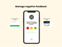 Screenshot of Manage negative feedback