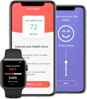 Screenshot of Health Risk Assessment, Mood-O-Meter & Tracking for Wearable Devices