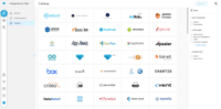 Screenshot of Out of the box integrations across advertising, CRM, databases, eCommerce, machine learning and more.