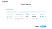 Screenshot of Inventor Dashboard