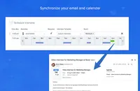 Screenshot of Email and calendar integrations