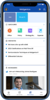Screenshot of Quick Links: Can link an Organization’s homegrown or third-party applications, with deep links to launch native apps directly on mobile.