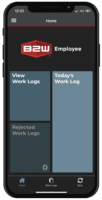 Screenshot of B2W Employee App is fast and easy to set up and use on any Android or iOS mobile device – online or offline – and requires little to no end-user training.