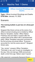 Screenshot of Mobile App - Complete Daily Training Bulletins on Policy