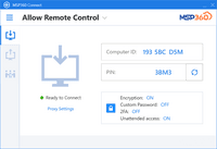 Screenshot of Allow Remote Access