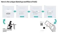 Screenshot of Sketchup® workflow of AUGmentecture