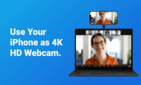 Screenshot of Use Your iPhone as 4K HD Webcam.