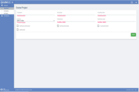 Screenshot of the project creation interface