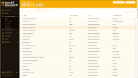 Screenshot of Asset List