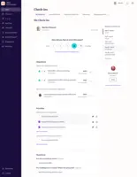 Screenshot of Connect managers with their teams through regular Check-Ins that lead to actionable insights.