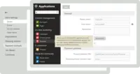 Screenshot of Application list