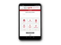 Screenshot of Gate Sentry — The tablet consolidates all guard activities into one unified platform. Guards can search for visitors using various criteria, such as resident names, addresses, vendor names, or license plate numbers.