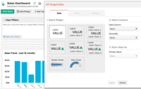 Screenshot of Track your business key metrics with KPI charts.