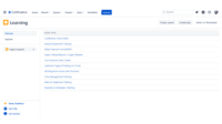 Screenshot of Learning portal for administrators and creators