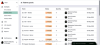 Screenshot of Group the most outstanding candidates in the talent pools to apply them to the proper jobs instantly.