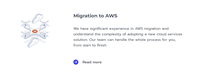 Screenshot of Migration to AWS
(We have significant experience in AWS migration and understand the complexity of adopting a new cloud services solution. Our team can handle the whole process for you, from start to finish.)
