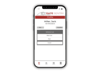 Screenshot of VirtualKey — Users can directly open any access point from their mobile device within the Gate Sentry app using the VirtualKey, eliminating the need for clicks, keys, and fobs.