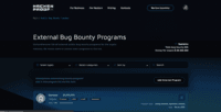 Screenshot of External programs