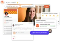 Screenshot of SpotMe live and on-demand platform