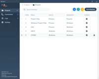 Screenshot of Organizes Projects Quickly