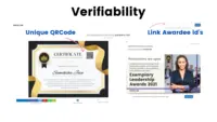 Screenshot of Features for Verifiability