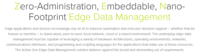 Screenshot of Actian Zen: Zero-Administration, Embeddable, Nano-Footprint Edge Data Management.
