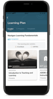 Screenshot of Personalized learning plans