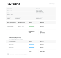 Screenshot of Automatically-generated Invoice