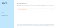 Screenshot of Customer Portal Login Page