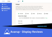 Screenshot of Avarup - Display Reviews