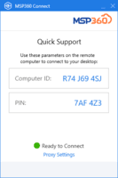 Screenshot of Quick Support