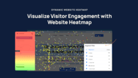 Screenshot of Visualize visitor engagement with website heatmap (click, scroll, movement, segement map)